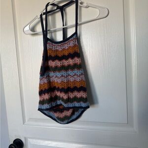 American Eagle Outfitters Colorful Knit Halter Top